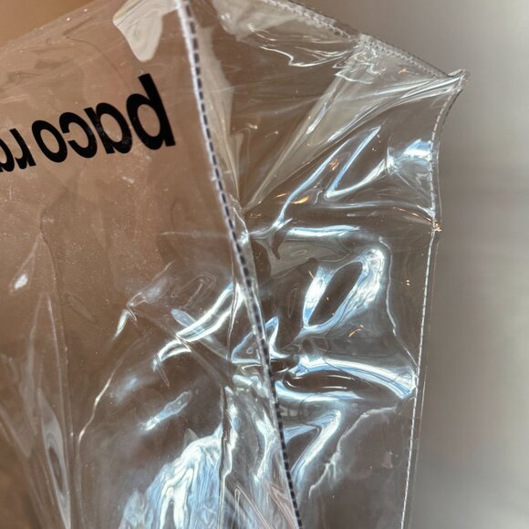 Vintage Large Paco Rabanne Clear Shopper Tote Bag - Picture 8 of 8